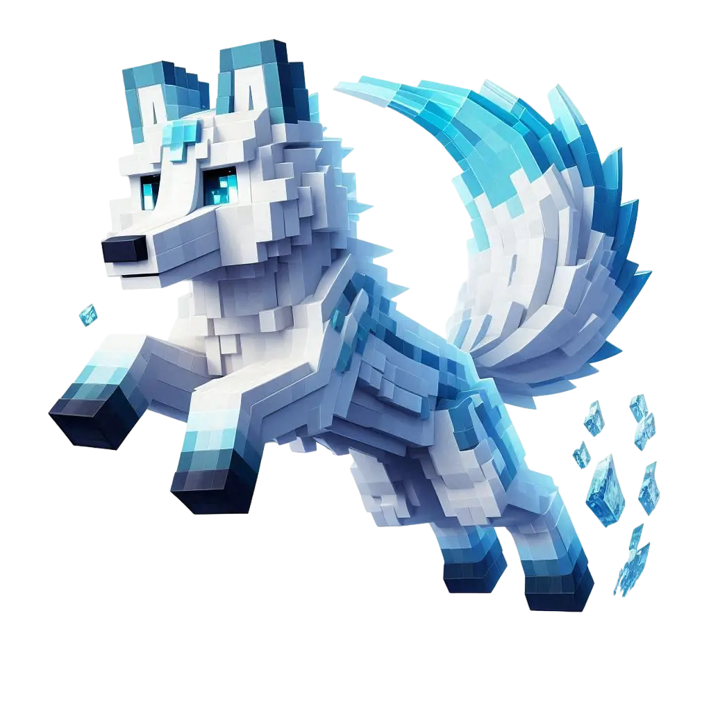 Jumping fox mascot