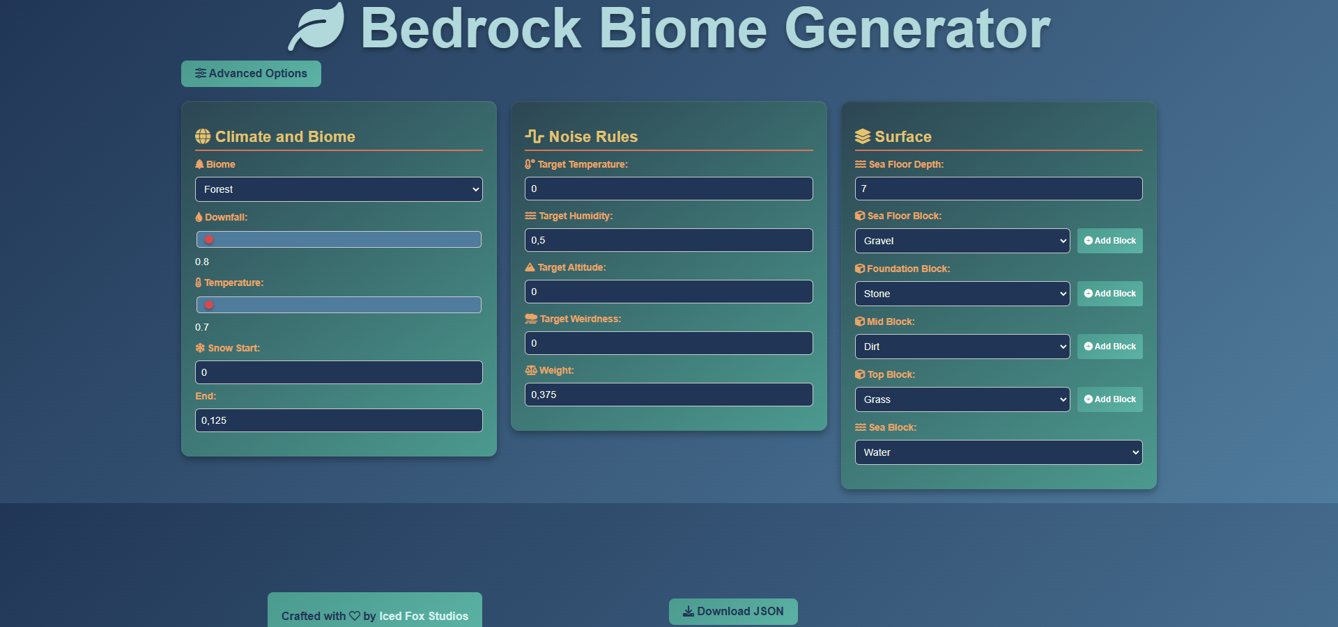 Biome Tool