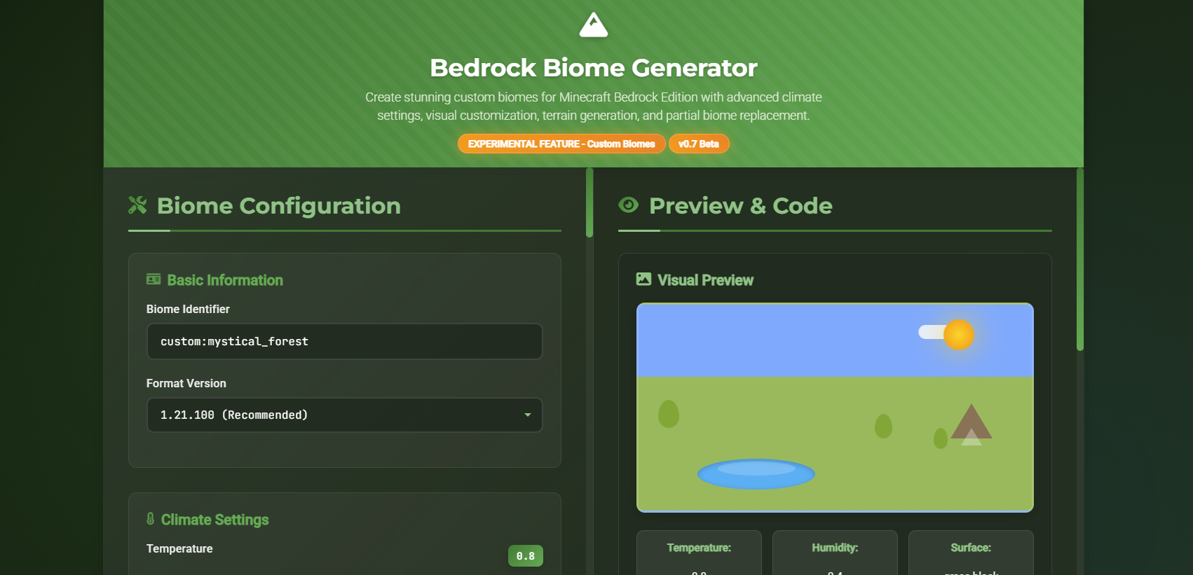 Biome Tool